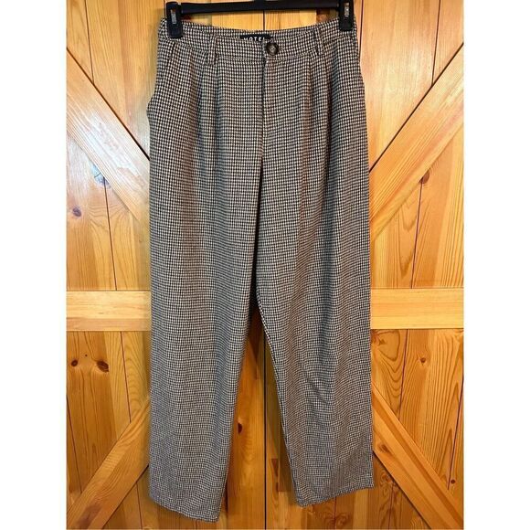 Motel Rocks Trouser Dogtooth Print Size Medium (4634) Read - Picture 1 of 8